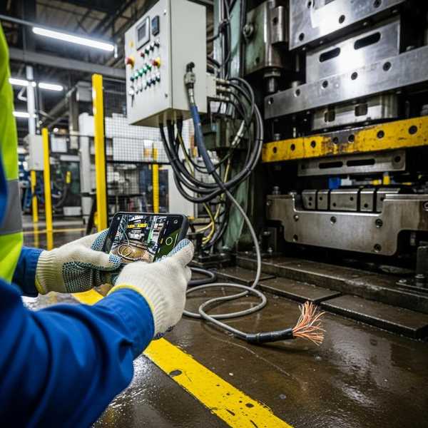 Safety inspector with phone